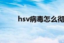 hsv病毒怎么彻底清除（hsv病毒）