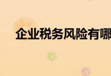企业税务风险有哪些（税务风险有哪些）