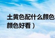 土黄色配什么颜色好看 上衣（土黄色配什么颜色好看）