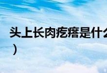 头上长肉疙瘩是什么（头上长肉疙瘩什么原因）