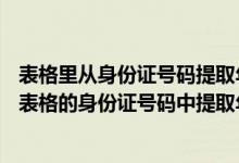 表格里从身份证号码提取年龄的公式（如何从公式在EXCEL表格的身份证号码中提取年龄(周岁)）