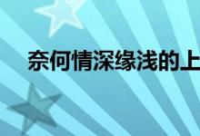 奈何情深缘浅的上一句（奈何情深缘浅）