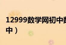 12999数学网初中数学九全（12999数学网初中）