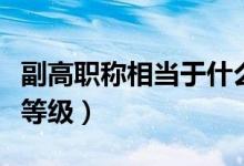副高职称相当于什么级别（什么是卡尔达舍夫等级）