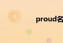 proud名词（proud）