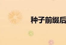 种子前缀后缀（种子前缀）