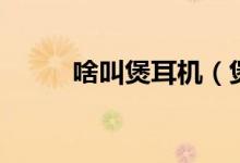 啥叫煲耳机（煲耳机是什么意思）