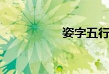 姿字五行属什么（姿）