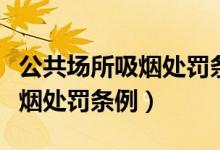公共场所吸烟处罚条例举报电话（公共场所吸烟处罚条例）