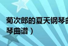 菊次郎的夏天钢琴曲谱简谱（菊次郎的夏天钢琴曲谱）