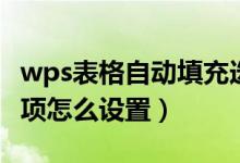 wps表格自动填充选项怎么设置（自动填充选项怎么设置）