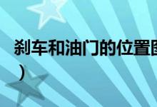 刹车和油门的位置图片(刹车油门和脚位置图)