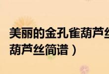 美丽的金孔雀葫芦丝简谱图片(美丽的金孔雀葫芦丝简谱)