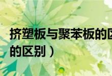 挤塑板与聚苯板的区别在哪（挤塑板与聚苯板的区别）