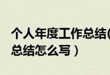 个人年度工作总结(个人通用)（个人年度工作总结怎么写）