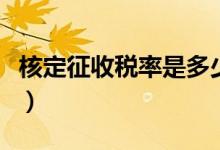 核定征收税率是多少钱（核定征收税率是多少）