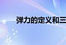 弹力的定义和三要素（弹力的定义）