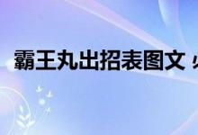 霸王丸出招表图文 必杀技（霸王丸出招表）