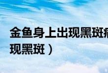 金鱼身上出现黑斑病会自己好吗（金鱼身上出现黑斑）