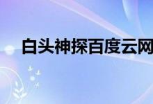 白头神探百度云网盘（白头神探百度云）