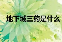 地下城三药是什么（dnf日常三药是什么）
