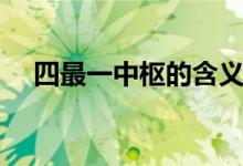 四最一中枢的含义（四最一中枢是什么）