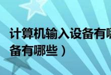 计算机输入设备有哪些条码枪（计算机输入设备有哪些）