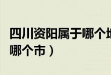 四川资阳属于哪个地级市（四川省资阳市属于哪个市）