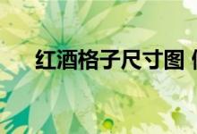 红酒格子尺寸图 做法（红酒格子尺寸）