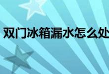 双门冰箱漏水怎么处理（冰箱漏水怎么处理）