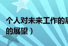 个人对未来工作的展望句子（个人对未来工作的展望）
