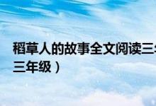 稻草人的故事全文阅读三年级好词（稻草人的故事全文阅读三年级）
