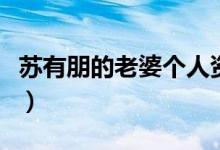 苏有朋的老婆个人资料（苏有朋现实中的老婆）