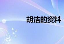 胡洁的资料（胡洁个人资料）