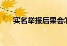 实名举报后果会怎样（实名举报后果）