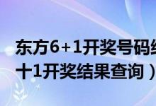 东方6+1开奖号码结果查询2021028(东方6十1开奖结果查询)