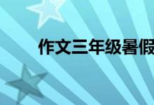 作文三年级暑假趣事（作文三年级）