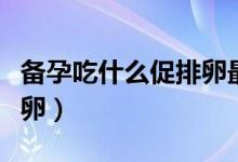 备孕吃什么促排卵最快（备孕期间吃什么促排卵）