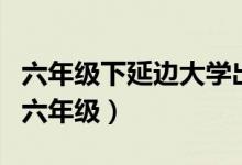 六年级下延边大学出版社学练（学子斋答案网六年级）