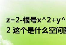 z=2-根号x^2+y^2什么图形（z 根号下x2 y2 这个是什么空间图形）