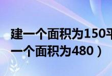 建一个面积为150平方米的长方形养鸡场（建一个面积为480）