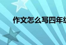 作文怎么写四年级下册(作文怎么写)