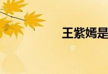 王紫嫣是谁（王紫嫣）