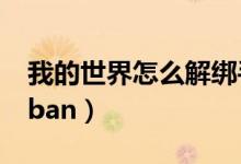 我的世界怎么解绑手机号?（我的世界怎么解ban）