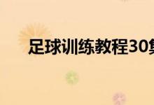 足球训练教程30集（足球训练全教程）