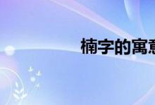 楠字的寓意和含义（楠）