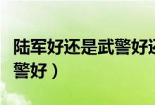 陆军好还是武警好还是海军好（陆军好还是武警好）