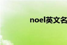 noel英文名怎么读(noel)