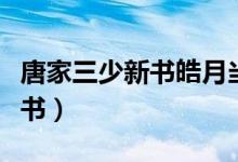唐家三少新书皓月当空百度百科（唐家三少新书）