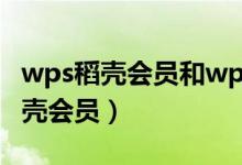 wps稻壳会员和wps会员有什么区别（wps稻壳会员）